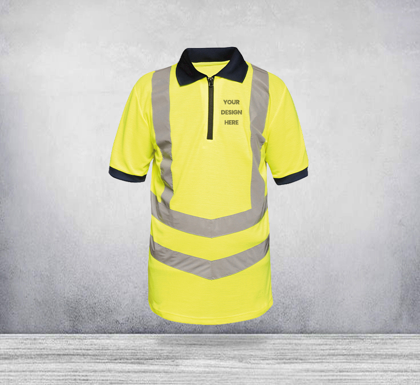 Custom Printed Hi Vis Pro Polo