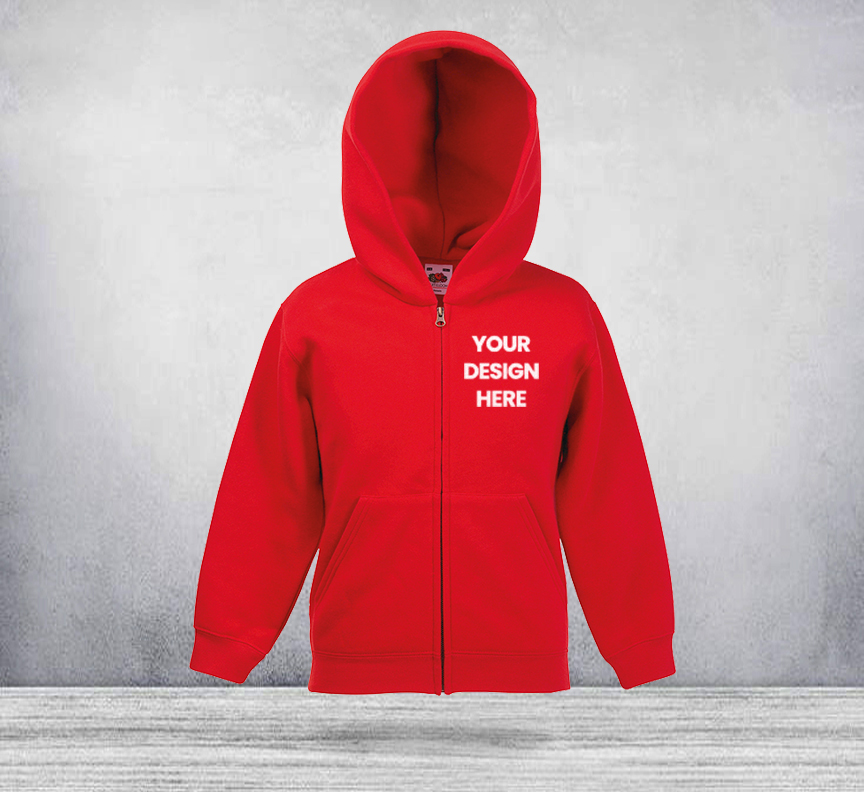 Personalised Kids’ Zipper Hoodies Printing