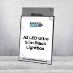 A2 LED Ultra Slim Black Lightbox