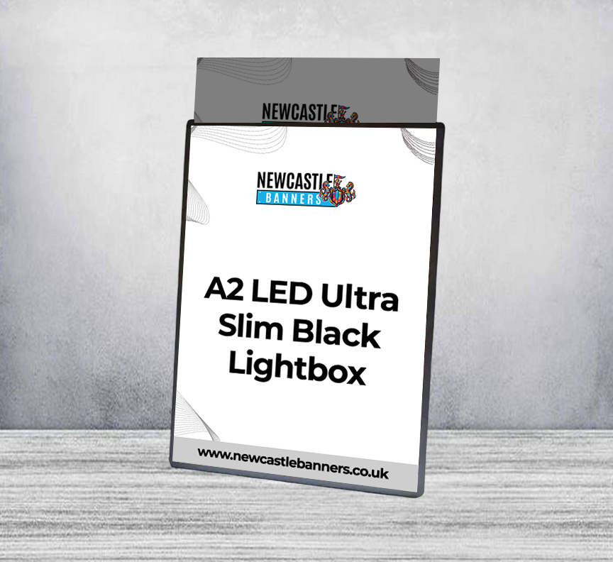A2 LED Ultra Slim Black Lightbox