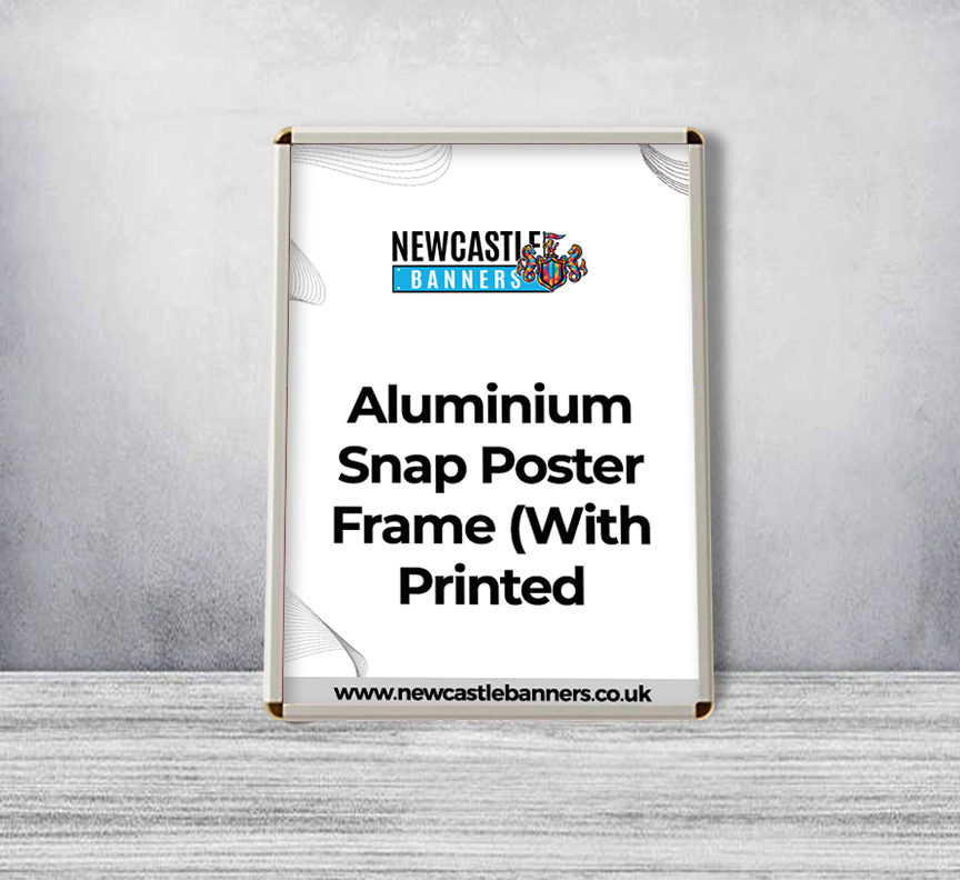 Aluminium Snap Poster Frame (With Printed Poster)
