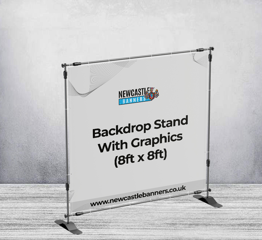 Backdrop Stand With Graphics (8ft x 8ft)